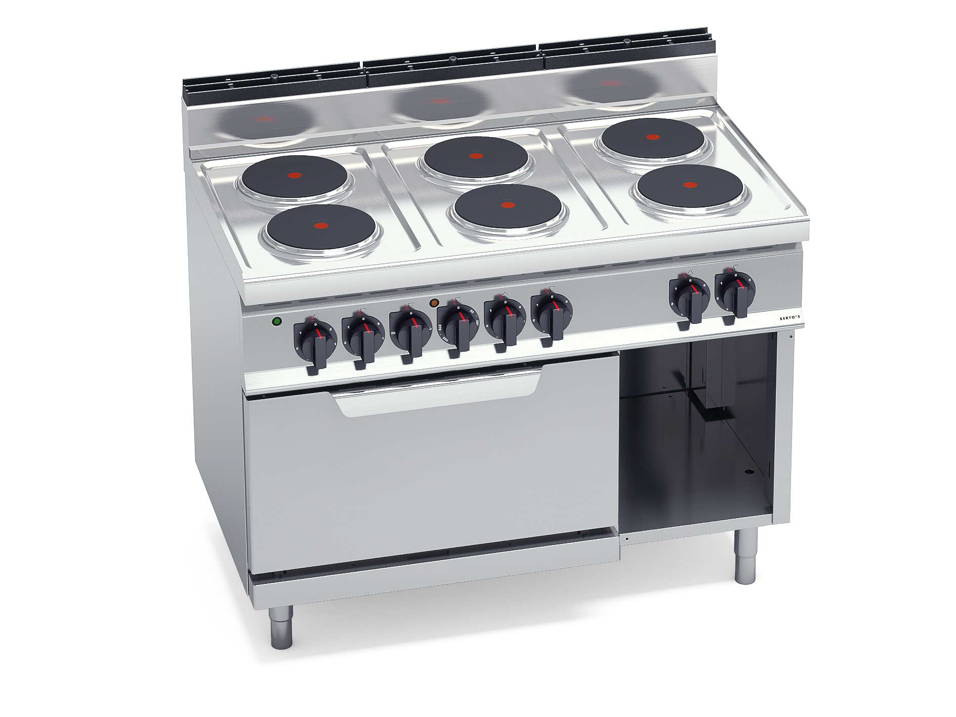 COCINA 6 FUEGOS + HORNO ELECGN 2/1 MOD E7P6+FE