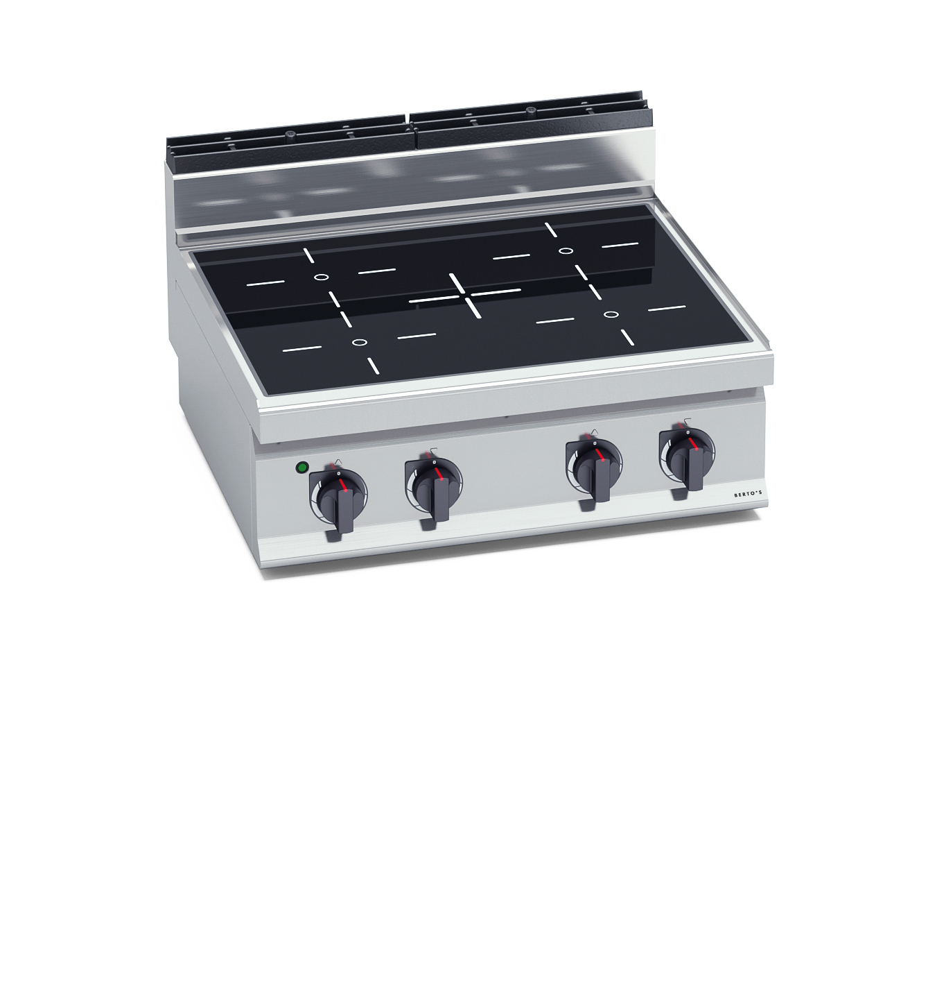 Cocina Electrica 4 Fuegos Vitroceramica E7P4B/VTR Sobremesa