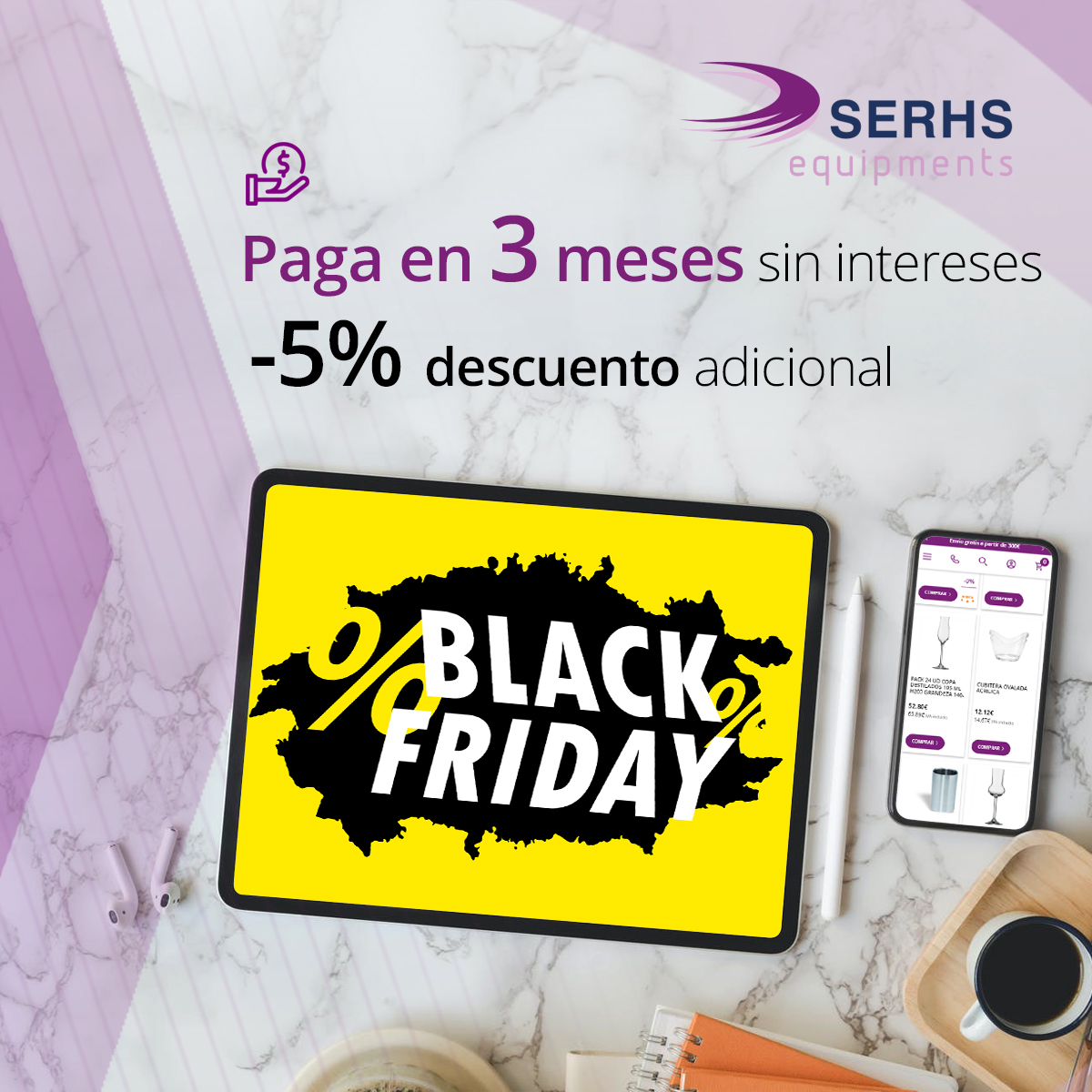 Black Friday en la tienda on line de SERHS Equipments