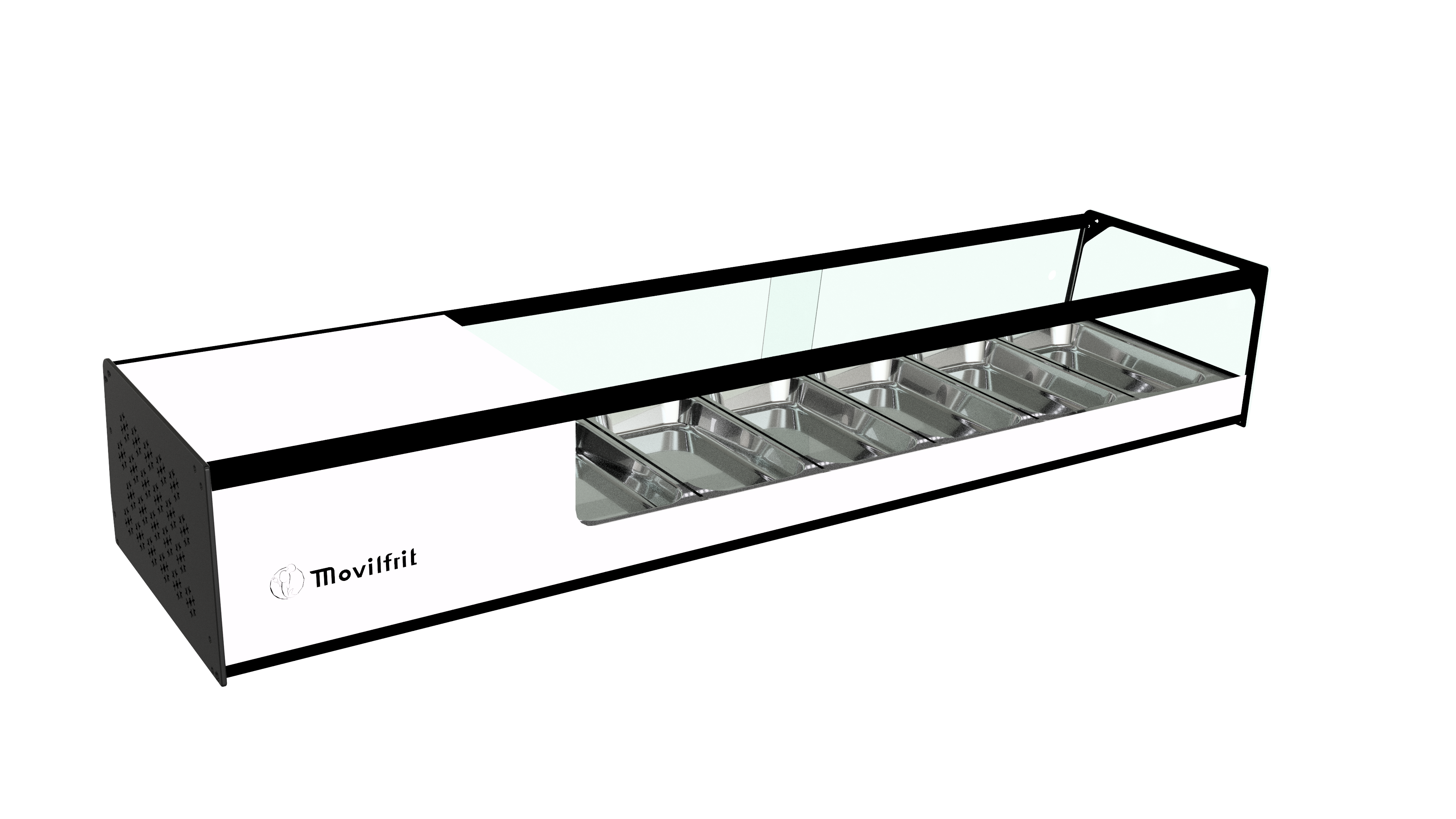 Vitrina CUB 6 cristal plano