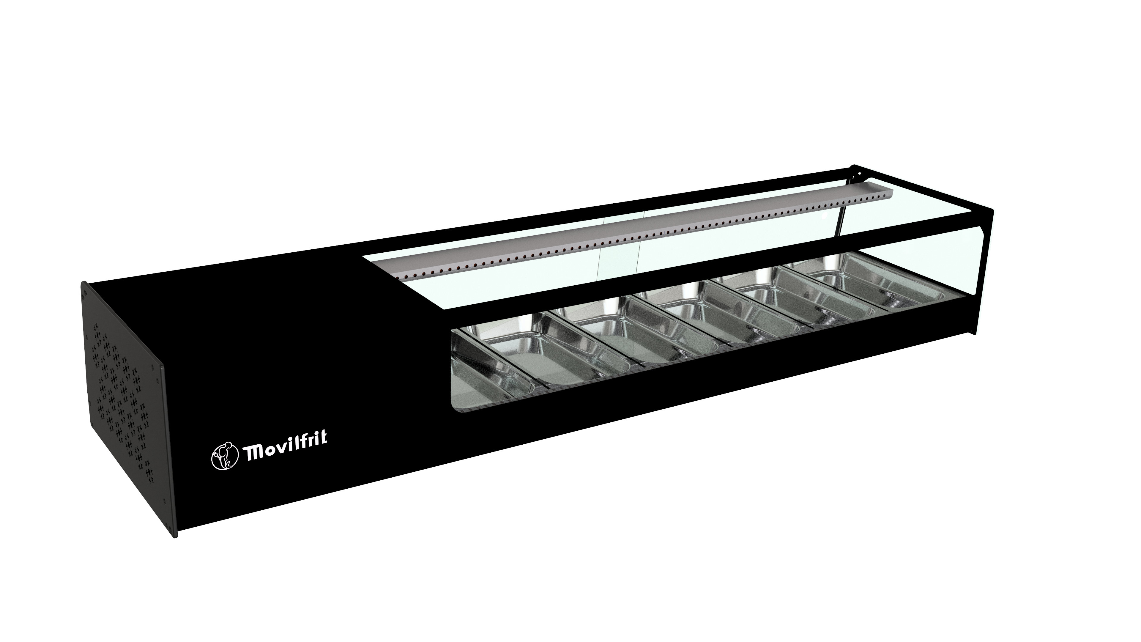 Vitrina 6 cubas cristal plano CUB 6 SUSHI