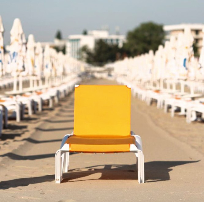 Pack 2 Tumbonas MARINA CLUB Blanco - Beige 3