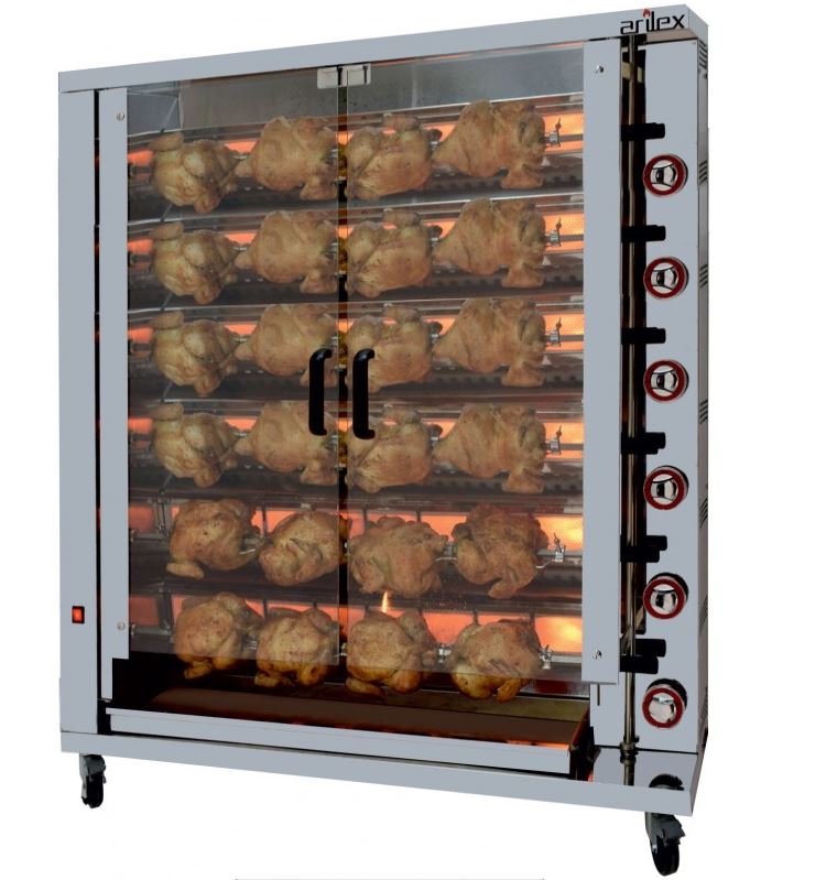 Asador De Pollos A Gas 6ASG