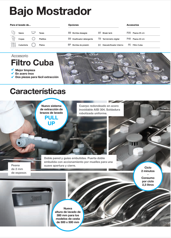 Lavavajillas bajo mostrador GS-5 AF 3