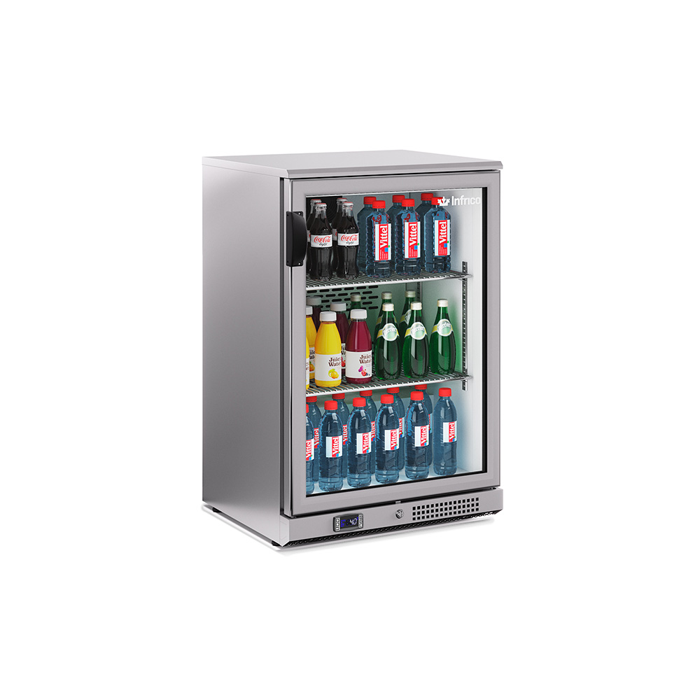 Expositor Refrigerado ERV15Iiref Inox Puerta Cristal