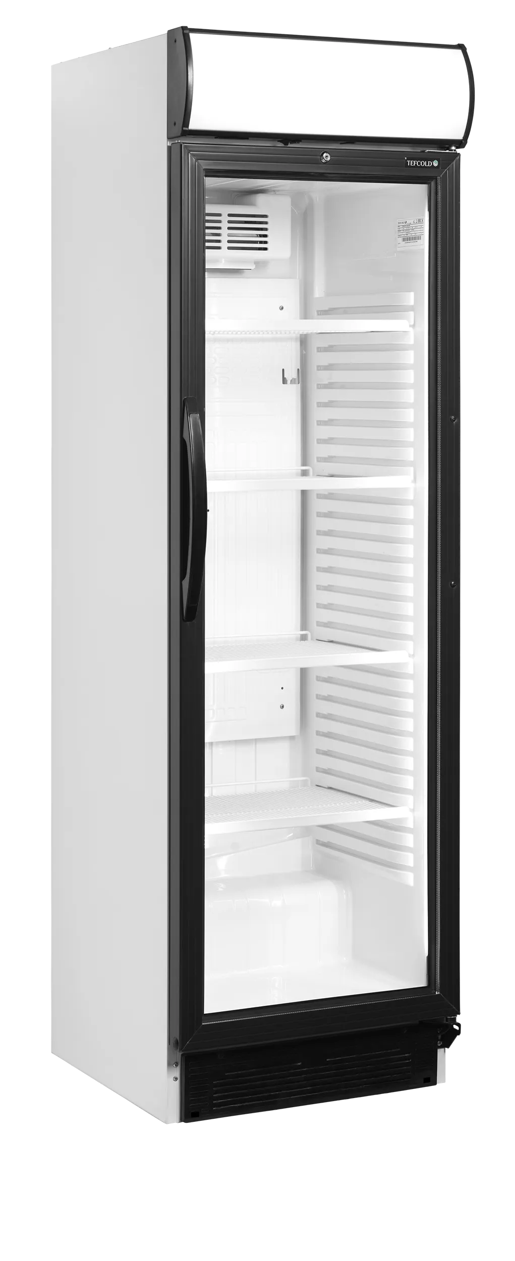 Armario Expositor Refrigerado en Blanco, Mod CEV425CP 2 LED