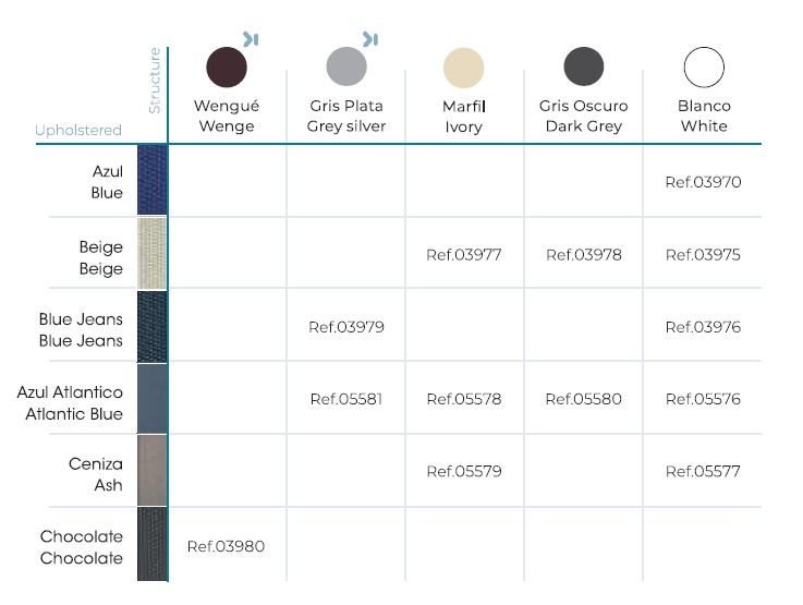 Pack 27 Tumbonas MARINA CLUB Blanco - Azul 5