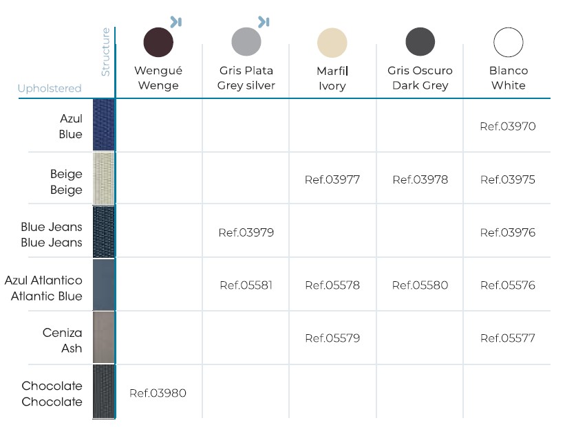 Pack 27 Tumbonas MARINA CLUB Blanco - Azul Atlántico 5