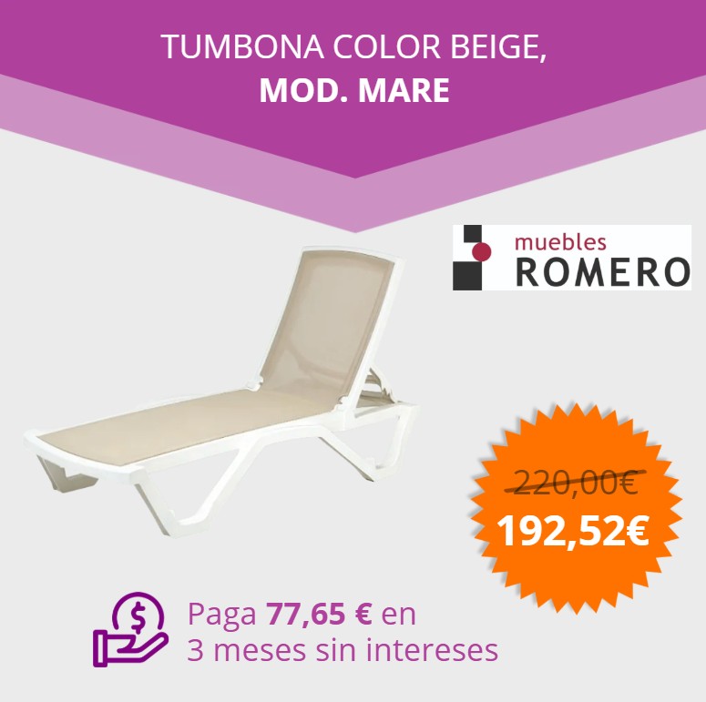 [HOME]HOME OFERTA TUMBONA BEIGE