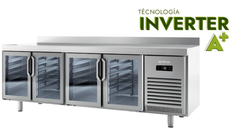 Bajo Mostrador Con Cristal, INVERTER A+ Mod BMPP 2500 CR