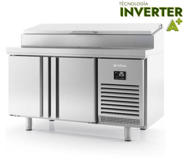 Mesa Refrigerada + Tapa GN 1/1 INVERTER A+ Mod BMGN 1470 EN