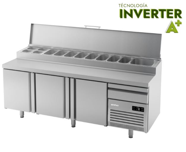 Mesa Refrigerada para PIZZA INVERTER A+ Mod MPL 2300