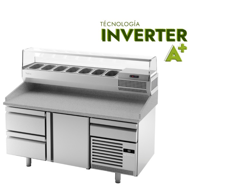 Mesa Refrigerada para PIZZA INVERTER A+ Mod MP 1740