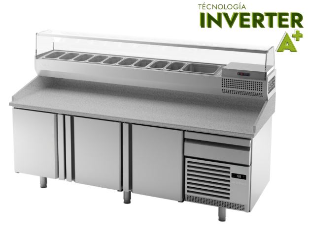 Mesa Refrigerada para PIZZA INVERTER A+ Mod MP 2300