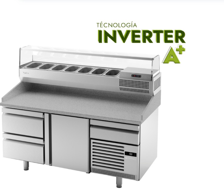 Mesa Refrigerada para PIZZA INVERTER A+ Mod MP 1740 CN