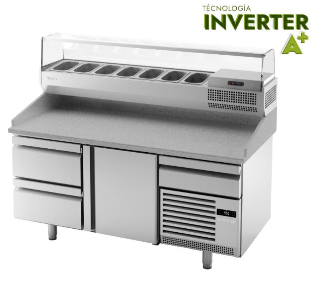 Mesa Refrigerada para PIZZA INVERTER A+ Mod MP 1740 CN