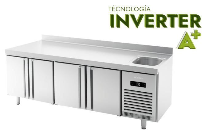 Mesa refrigerada con fregadero, Mod BMPPF2500 II