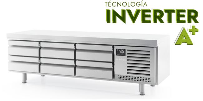 Mesa Snack GN Refrigerada, INVERTER A+ Mod MSG 2000