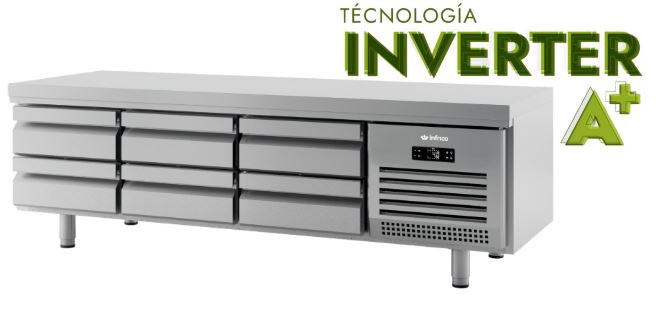 Mesa Snack Refrigerada GN, INVERTER A+ Mod MSG 2400
