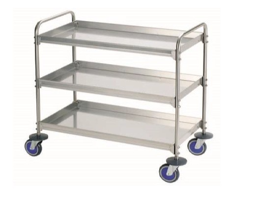 Carro Servicio 3 Estantes, Mod 150 Inox 18/8