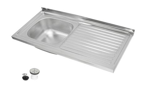 Mesa con fregadera y estructura gastroequip