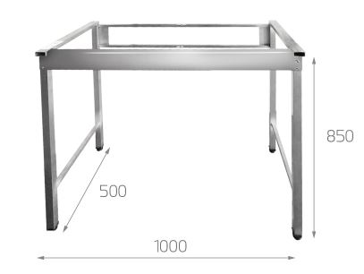 Mesa con fregadera y estructura gastroequip 3