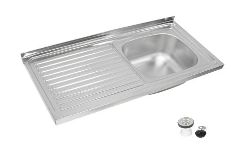 Mesa con fregadera y estructura gastroequip