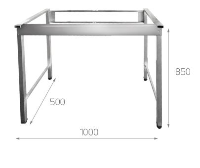Mesa con fregadera y estructura gastroequip 3