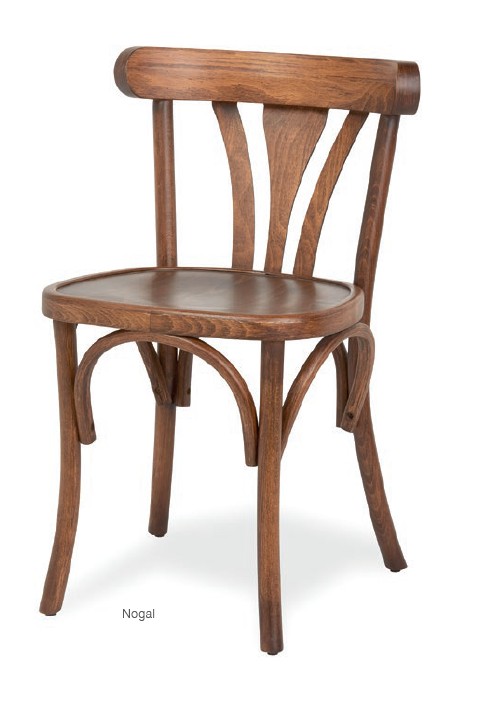 Silla Madera Color Nogal MOD 2