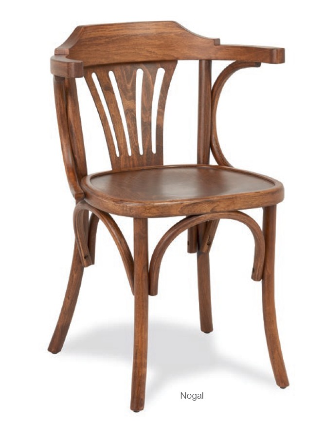 Silla Madera Color Nogal MOD 30