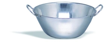 Caldero Bombeado Inox De 40 CM