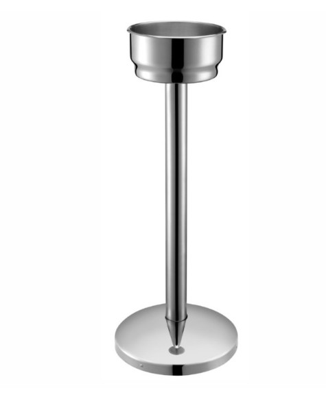 Pie Acero Inox Con Portacubo