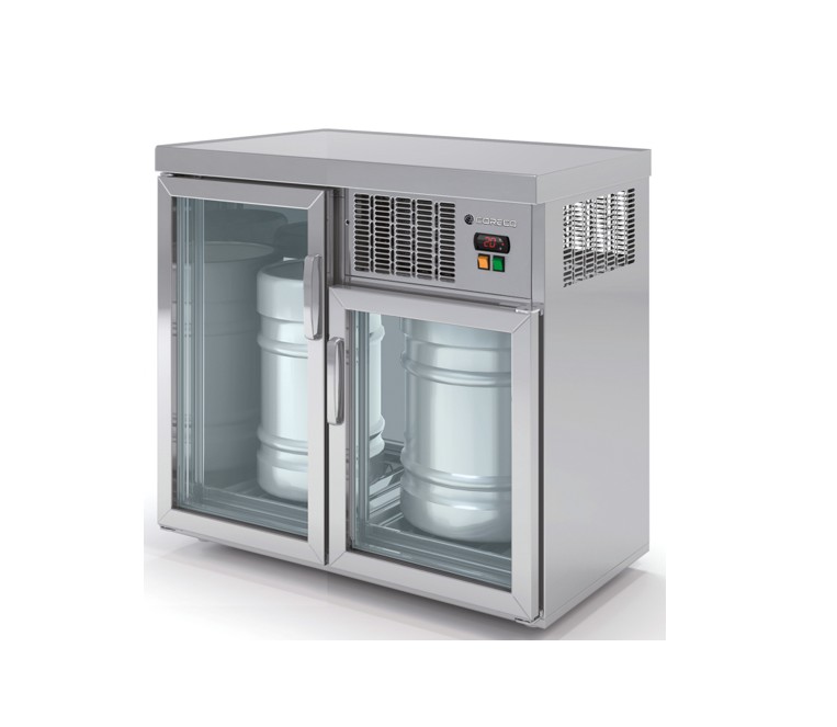 Enfriador De Barriles EBV-100, 2 Ptas Y Respaldo CRistal