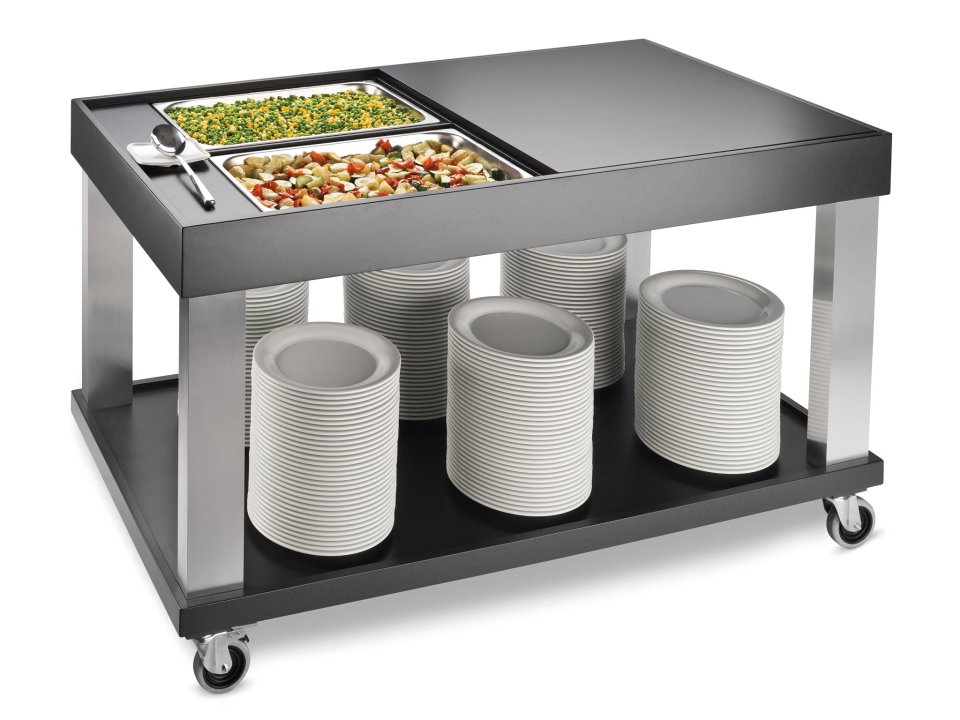 Carro Buffet Negro 4 GN 1/1