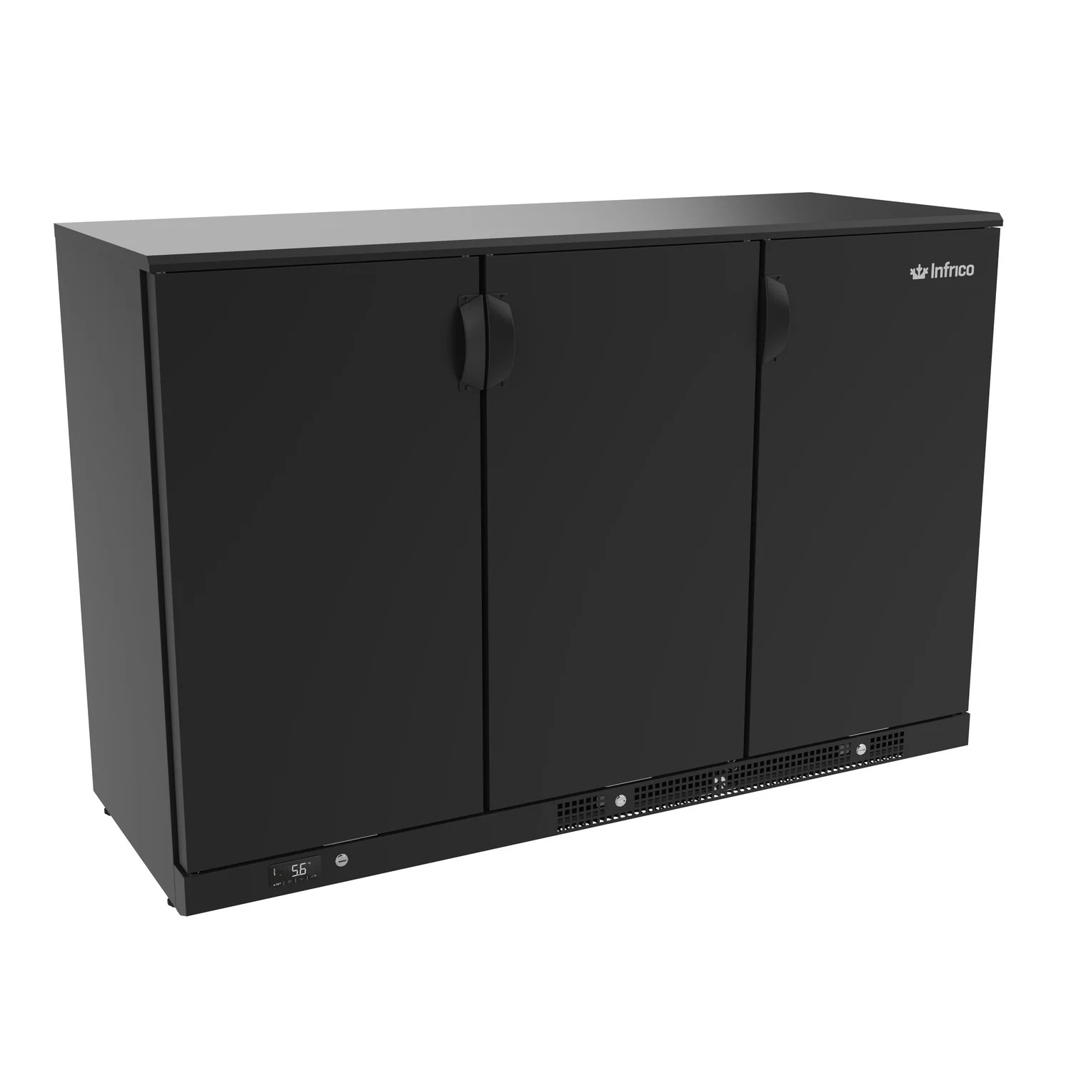 Expositor Refrigerado Negro 3 Puertas, Mod ERV 35 PP