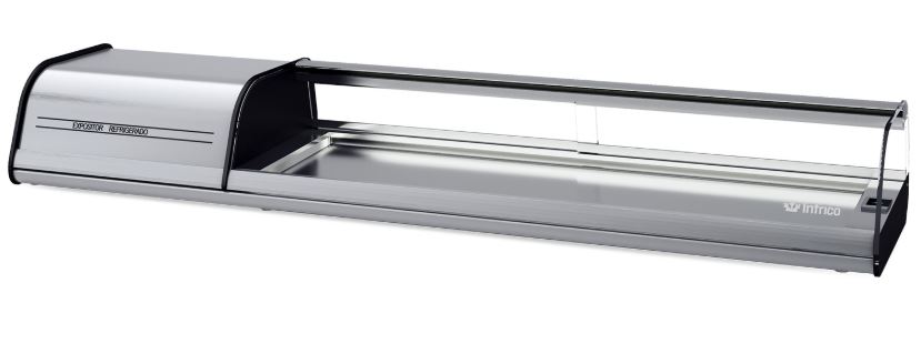 Expositor para barra/platos, Puerta abatible Mod VEP 8 P