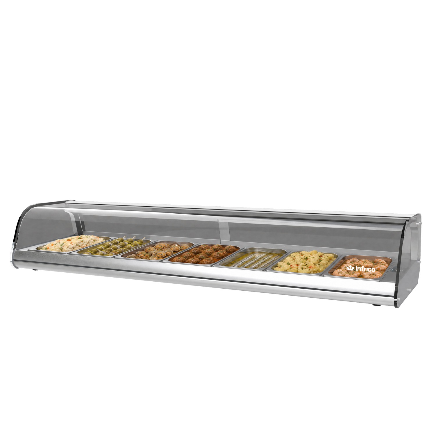 Enfriador De Tapas VET7PGR cristal Abatible Puertas Corr