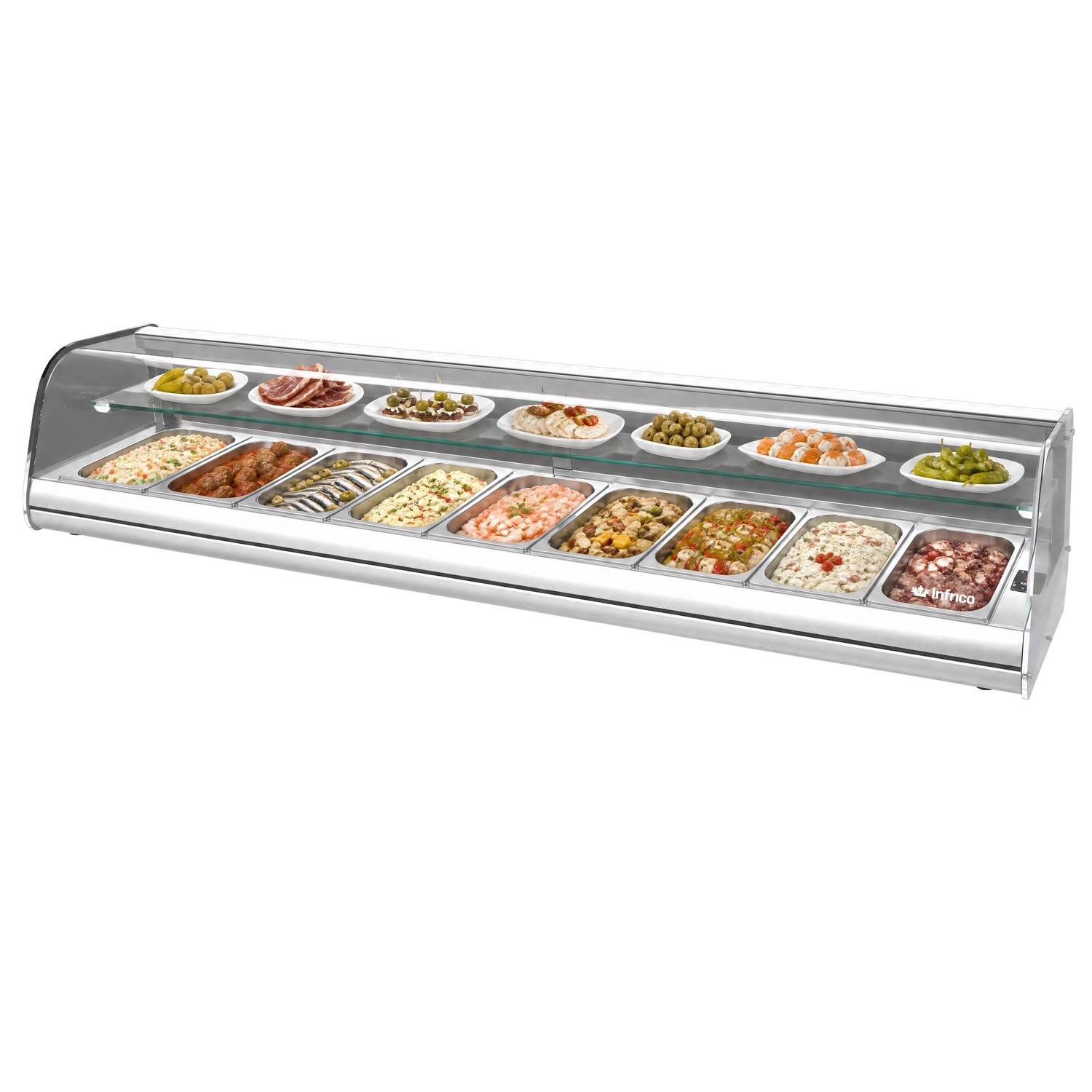 Vitrina Refrigerada Tapas de 2 Niveles Mod VET 9 DP GR