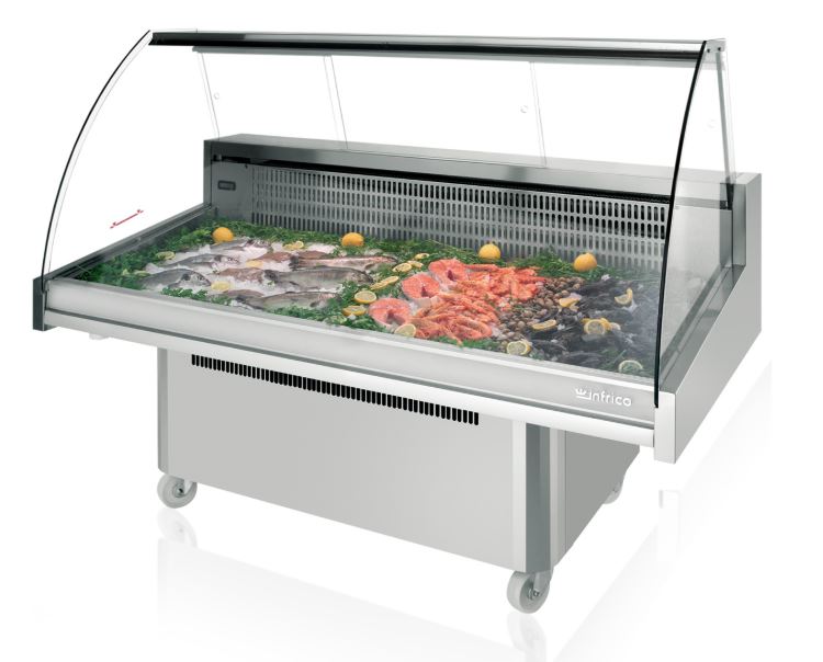 Vitrina Expositora para PESCADO Serie Málaga, Mod. VML 18