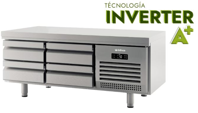 Mesa Snack Refrigerada, INVERTER A+ Mod. MSG 1600
