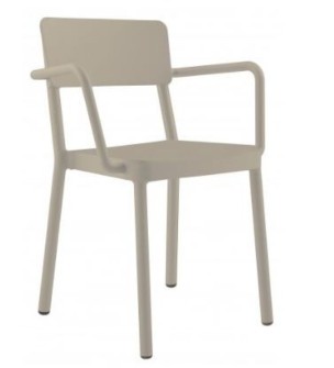 Pack De 4 Sillas Lisboa Con Brazos Rojo