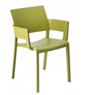 Pack De 2 Sillas Fiona Con Brazos Color Verde Oliva
