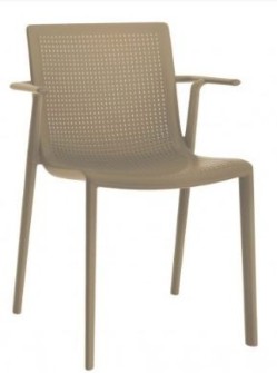 Pack De 2 Sillas Beekat Con Brazos Chocolate