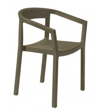 Pack De 2 Sillas Peach Con Brazos Color Chocolate