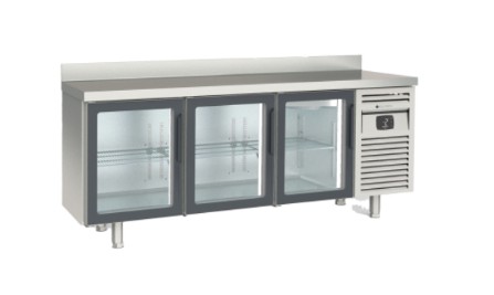 Mesa SNACK Refrigerada con Puerta Cristal Mod MRSV-200