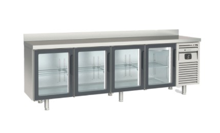 Mesa SNACK Refrigerada con Puerta Cristal Mod MRSV-250