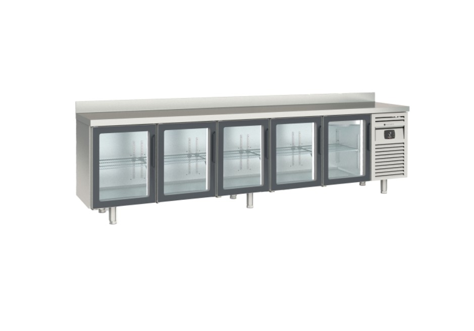 Mesa SNACK Refrigerada con Puerta Cristal Mod MRSV-300