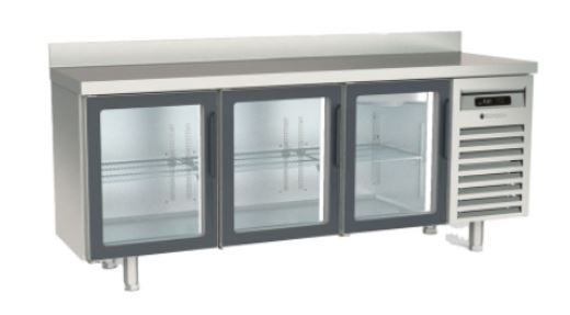 Mesa Snack Congelación con Puertas de Cristal Mod MCSV-200
