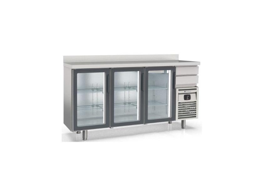 Frente-Mostrador Snack Refrig CRISTALFMRV-200 202X60X104