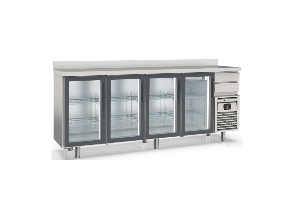 Frente-Mostrador Snack Refrig CRISTAL FMRV-250 254,5X60X104